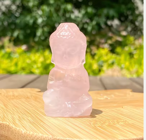 Mini Figura de Buda Bebé Tallada a Mano en Cristal Natural, Estatua de Piedra Preciosa Curativa para Colección, Regalo Espiritual, Venta al Por Mayor - Product Image 4