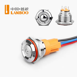 สวิตช์ปุ่มกดโลหะ LANBOO LB16E, IP65: สำหรับงานควบคุมอุตสาหกรรม, เครื่องจักร, ตู้ไฟฟ้า, ฯลฯ - Product Image 2