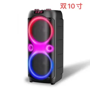 10 pouces 40W Portable Led lumière home cinéma karaoké DJ fête haut-parleur Bluetooth haut-parleur Partybox power bank