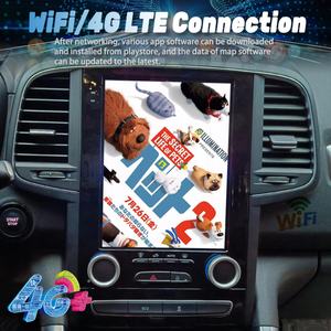 Pour <span class=keywords><strong>Renault</strong></span> Koleos Samsung SM6 Talisman <span class=keywords><strong>Megane</strong></span> 4 2017-2019 Tesla 8+128G Android 13 Autoradio Lecteur GPS Navigation 4G Lte Wifi - Product Image 3