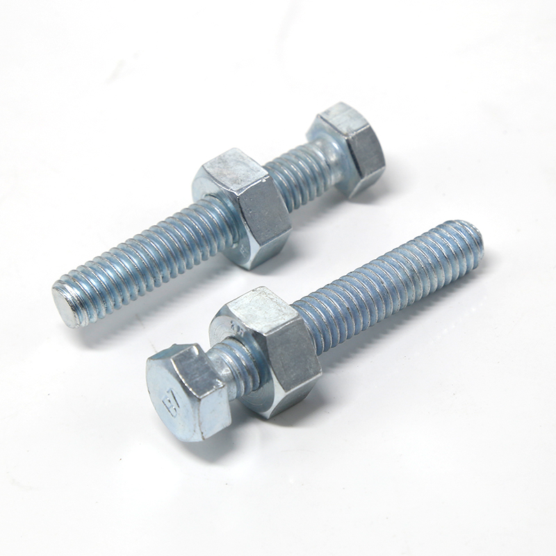 Nuts Screws And Bolts Heavy Bolt Nut A325 A307 Grade B Zinc Plated Metric M33 M36 M42 Grade 4.8 8.8 10.9 Din933 DIN931 Astm A193 B7 Hex Bolts