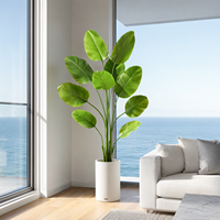 Plante verte artificielle réaliste en PE, Arbre du Voyageur, pour la décoration de la maison et du bureau, cadeau
