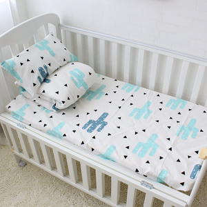 Design de <span class=keywords><strong>mode</strong></span> personnalisé dessin animé bébé berceau coton tissu maison pépinière bébé literie ensemble de lit de luxe - Product Image 3