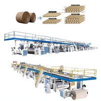 Línea de Producción de Cajas de Cartón Corrugado, Máquina Automática para Fabricación de Cartón de 3, 5 y 7 Capas