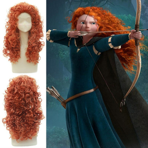 Coraggioso/<span class=keywords><strong>Merida</strong></span>: principessa Cosplay Anime parrucca lungo rotolo - Product Image 3