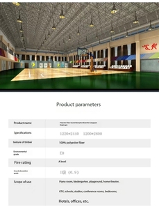 แผ่นซับเสียงแผ่นไม้และแผ่นกันเสียงแผ่นไม้อะคูสติก - Product Image 2