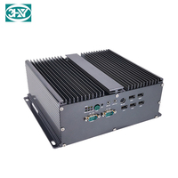 Ordinateur industriel Intel ATOM D525/N455 Faless MINI BOX PC 2LAN 6COM PC large plage de température CE RoHS IPC