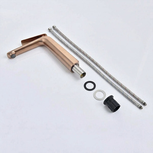 Rubinetti di Lusso in Ottone per <span class=keywords><strong>Lavabo</strong></span>, Acqua Calda e Fredda, Finitura Oro Rosa, per <span class=keywords><strong>Bagno</strong></span>, Marca Gockel - Product Image 3