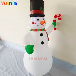 الإعلان نفخ عيد الميلاد ثلج مضيئة نفخ مع قصب راية لتزيين حفلة عيد الميلاد - Product Image 3