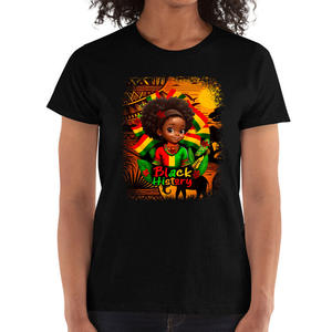 Vente en gros Petite Fille <span class=keywords><strong>Histoire</strong></span> des Noirs Impression DTF Transfert de chaleur pour vêtement - Product Image 6