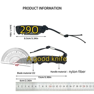 มีดพับ BM290 ใบมีด M390 ทรงปลายหอก ด้ามจับไนลอนไฟเบอร์แก้ว ปุ่มเปิดแบบหมุน  สำหรับพกพา ใช้งานอุตสาหกรรม ยุทธวิธี DIY OEM - Product Image 6