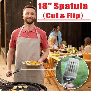 Ensemble d'accessoires <span class=keywords><strong>pour</strong></span> barbecue en acier inoxydable avec pinces, pelle, fourchette, brosse - Boîte <span class=keywords><strong>cadeau</strong></span> moderne <span class=keywords><strong>pour</strong></span> papa - Product Image 5