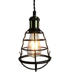 <strong>Vintage</strong> Cast Iron Midcentury Traditional Industrial Electroplated Cage Lampshade Coastal Modern Hand-made Guard <strong>Light</strong> <strong>Shade</strong> - Product Image 1