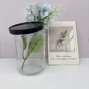 Nouvel arrivage : <span class=keywords><strong>Bocal</strong></span> en verre Mason en gros avec couvercle à bouton pop-up et fermeture sous vide pour la conservation des aliments et la fermentation <span class=keywords><strong>maison</strong></span> des cornichons - Product Image 6