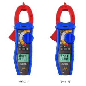 HOTOTECH Digital Clamp Multimeter AC/DC Capacitor Clamp Meter for Measuring Temperature and Frequency