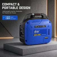 Remote Control Bluetooth 24V 79.5cc Generator DC Berpendingin Udara Senyap untuk Truk RV AC Parkir dengan Fitur Auto Start