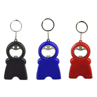 Ouvre-bouteille multifonction en forme humaine Porte-clés lampe de poche LED promotionnelle Porte-clés ruban à mesurer personnalisé 1M