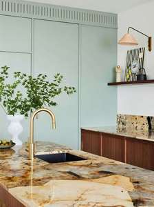 Juego de Muebles de Cocina de Madera Maciza, Cocinas Automatizadas Chinas, Muebles para el Hogar, Diseño de Lujo, Isla de Cocina con Encimera - Product Image 2