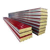 Panneau mural isolant en laine de roche ignifuge de type 950 pour la construction de chambres froides