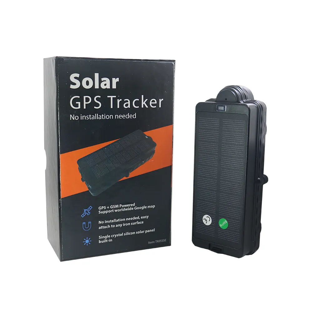 Hohe qualität solar powered tragbare fahrzeug lkw container gps locator mit freies app tracking wasserdicht solar gps tracker