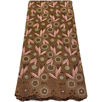 Tissu en dentelle guipure de luxe NI.AI avec pierres, dentelle suisse en coton, tissu en dentelle de coton africain pour femmes africaines, idéal pour les fêtes