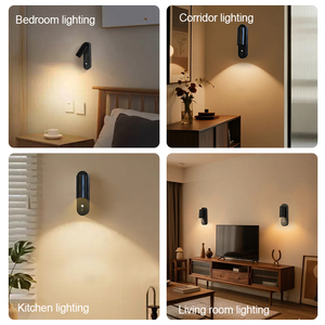 CUSTOM LOGO Rechargeable Wireless Motion <b>Sensor</b> Cylinder LED Night <b>Light</b> for Bedroom Home - Product Image 2