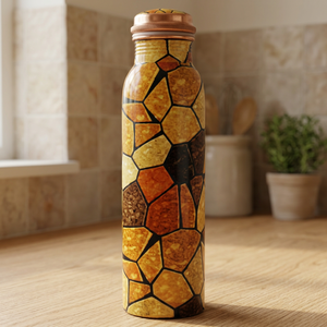 ขวดน้ำลายโมเสกโบฮีเมียนแบบพกพาพร้อมฝาปิด - Product Image 5