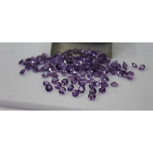 Pierre précieuse d'améthyste africaine naturelle de 4 mm, 0,244 ct, taille ronde brillante, pour bijoux - Product Image 3