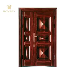 थोक अनुकूलन उच्च गुणवत्ता कस्टम प्रविष्टि आधुनिक गर्म डिजाइन इस्पात सुरक्षा दरवाजे सुरक्षा इस्पात दरवाजा मुख्य दरवाजा डिजाइन