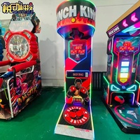 Machine de boxe interactive à monnayeur en métal robuste avec support en anglais pour usage intérieur/extérieur