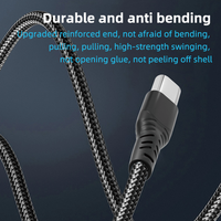 Câble de données de charge rapide en nylon tressé personnalisé en usine, très vendu pour Huawei/Xiaomi/Téléphone/Samsung