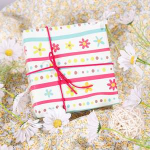 Rollo de papel de regalo de embalaje personalizado de lujo de 43*300cm de papel tisú de Arte de jardín romántico de 80g de alta calidad al por mayor - Product Image 5