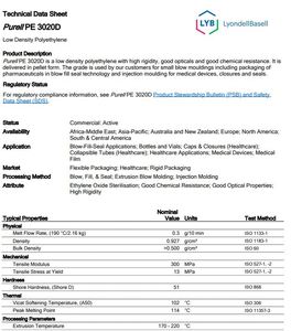 Lldpe แกรนูลส์เกรดทางการแพทย์3020D Lldpe 1810E/2421H Lldpe - Product Image 3
