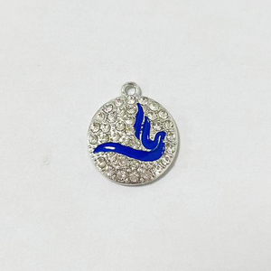 Colgante y dije de aleación clásica con diseño de niña griega, poodle, paloma, hiedra y letras, con diamantes de imitación, estilo 1922 1943, para collar, pendiente y pulsera - Product Image 5