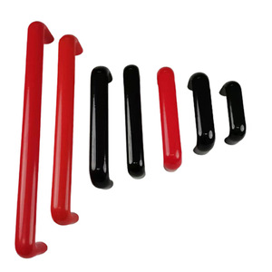 Manijas Industriales de Baquelita en Forma de U, Ovaladas, Rojas y Negras, Herrajes Duraderos para Muebles - Product Image 1