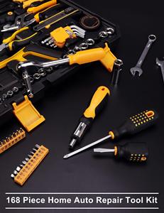 <span class=keywords><strong>Set</strong></span> di strumenti base per la riparazione della casa per 158 pezzi chiave a bussola combinazione <span class=keywords><strong>Set</strong></span> di strumenti per la conservazione della cassetta degli attrezzi in plastica - Product Image 6