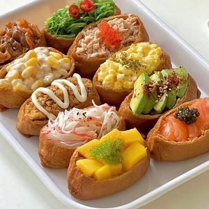 Tofu <span class=keywords><strong>Inari</strong></span> en Bolsa para Sushi, Proteína Vegetal, Suministro para Bares de Sushi, Certificado BRC, Venta al Por Mayor - Product Image 4