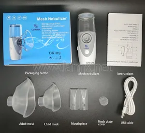 LANNX DR M9 נייד מיני כף יד קיטור מדחס אדים משאף קולי רטט רפואי רשת Nebulizer מכונת