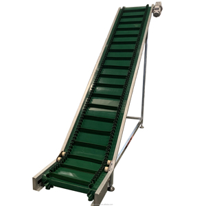 Nicht standard mäßiger kunden spezifischer Förderer in Lebensmittel qualität PVC <span class=keywords><strong>Big</strong></span> Dip Angle Elevator Förderband aus Edelstahl - Product Image 3