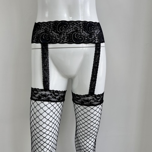 Lingerie Sexy da donna con <span class=keywords><strong>calze</strong></span> <span class=keywords><strong>reggicalze</strong></span> aderenti in pizzo e <span class=keywords><strong>a</strong></span> <span class=keywords><strong>rete</strong></span> - Product Image 4