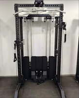 Equipo de Gimnasio Multifuncional con Polea para Ejercicios de Dorsal y Crossover, Máquina con Selección de Carga por Pin - Admite Tamaño Personalizado