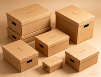 Carton pliable grande capacité, impression personnalisée, pour vêtements, articles vestimentaires, e-commerce, expédition en gros