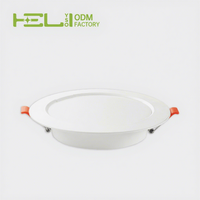 Plafonnier LED moderne en plastique certifié CE RoHS SAA 8W IP20, montage en surface, panneau rond mince, éclairage pour la maison et les magasins