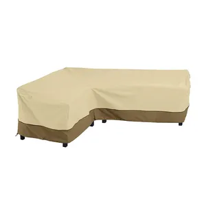 Premium Durable Fabric Garden Outdoor Sectional V Shaped Sofa Cover Heavy Duty Patio Furniture Covers Waterproof