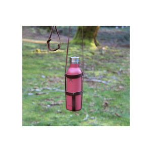 Correa de cuero para botella de agua, bolsa portátil para botella de agua para exteriores, funda aislante simple y universal para botella de agua. - Product Image 5
