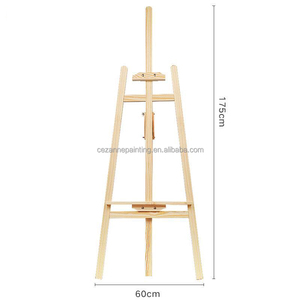 Caballete de madera de altura ajustable al por mayor, caballete de soporte de 57*150cm para pintar - Product Image 3
