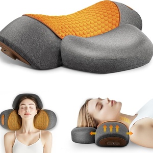 Cervical Spine Electric Massage Pillow <b>with</b> Timing <b>Control</b> <b>USB</b> Plug-in Vibration Heating & Traction for Neck & Shoulder Massager - Product Image 1
