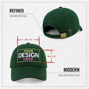 Gorra de Béisbol Bordada Personalizada, Unisex, Ajustable, de Sarga de Algodón, con Diseño, Logotipo y Texto Personalizados - Product Image 2
