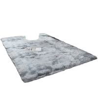 Tapis shaggy ultra doux à poils longs, écologique, lavable en machine, en polyester avec envers en latex, style Europe du Nord
