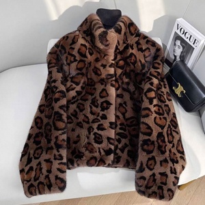 <span class=keywords><strong>Abrigo</strong></span> <span class=keywords><strong>de</strong></span> <span class=keywords><strong>Piel</strong></span> Sintética <span class=keywords><strong>para</strong></span> Mujer, Nuevo Modelo 2026, Estampado <span class=keywords><strong>de</strong></span> Leopardo, Corto, <span class=keywords><strong>Cuello</strong></span> Alto, Estilo Visón, <span class=keywords><strong>para</strong></span> Invierno - Product Image 2